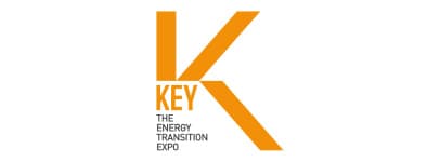 Logo of the Key Energy Transition Expo featuring a large orange letter "K" with the text "KEY THE ENERGY TRANSITION EXPO" in smaller font below.