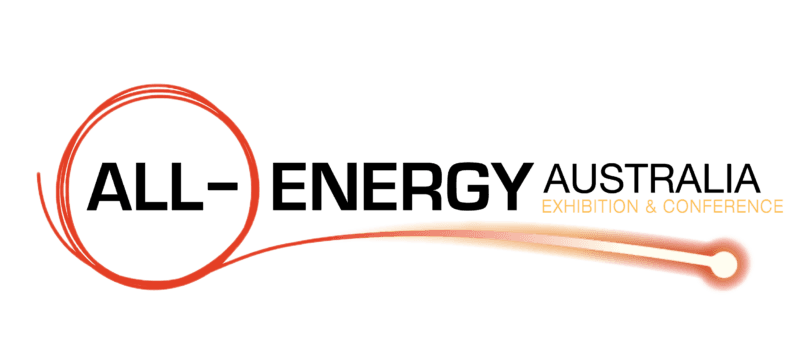 Orange circle with a trailing line leading to text that reads "Exhibition & Conference" in yellow.