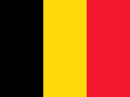 The flag of Belgium consists of three vertical stripes: black on the left, yellow in the middle, and red on the right.
